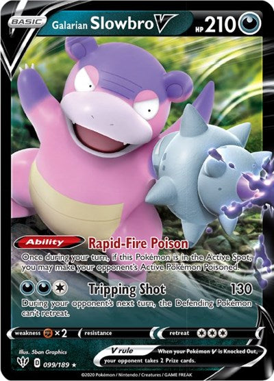 Galarian Slowbro V - 099/189 (Ultra Rare) [DAA-099-UR]