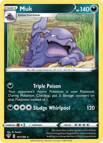Muk - 101/189 (Rare) [DAA-101-R]