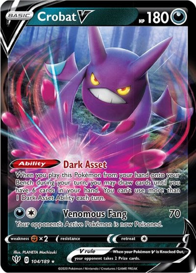 Crobat V - 104/189 (Ultra Rare) [DAA-104-UR]