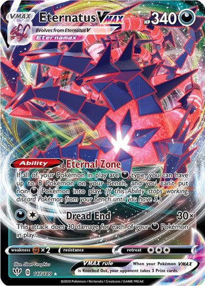 Eternatus VMAX - 117/189 (Ultra Rare) [DAA-117-UR]