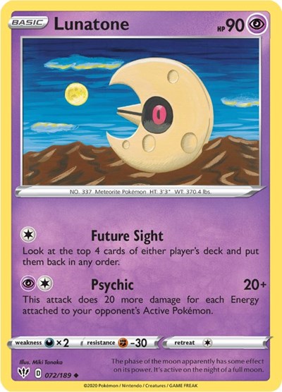 Lunatone - 072/189 (Uncommon) [DAA-072-U]