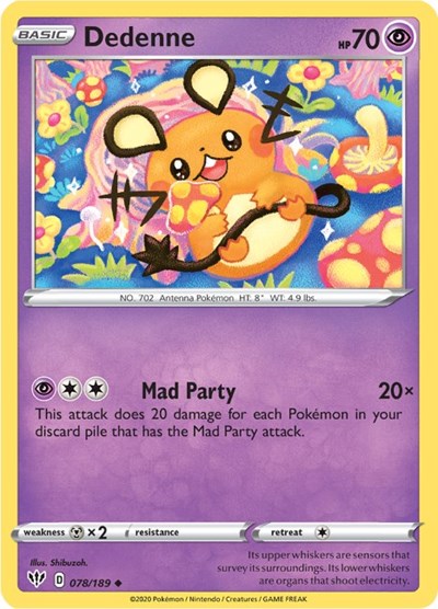 Dedenne - 078/189 (Uncommon) [DAA-078-U]