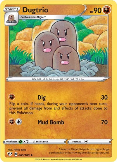 Dugtrio - 085/189 (Uncommon) [DAA-085-U]