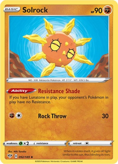Solrock - 092/189 (Uncommon) [DAA-092-U]