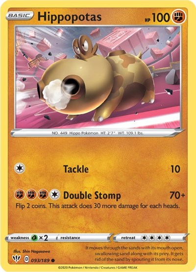 Hippopotas - 093/189 (Common) [DAA-093-C]