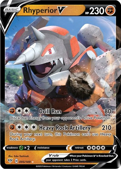 Rhyperior V - 095/189 (Ultra Rare) [DAA-095-UR]