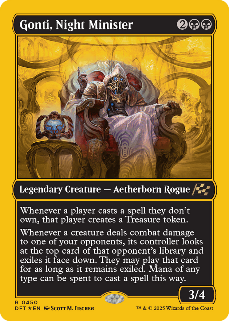 Gonti, Night Minister - First Place Foil [DFT-450]