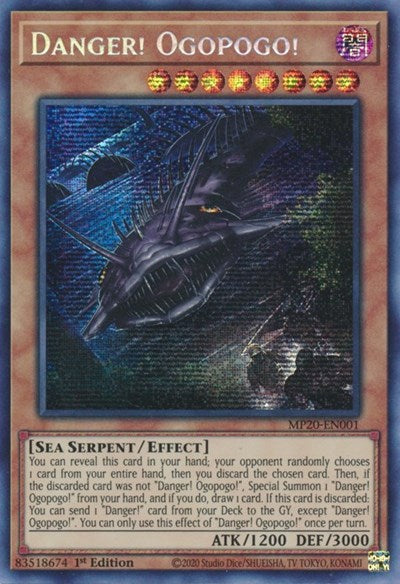 Danger! Ogopogo! (Prismatic Secret Rare) [MP20-EN001-PrSR]