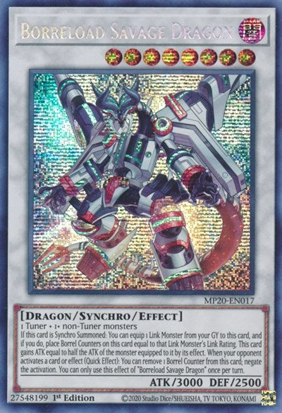 Borreload Savage Dragon (Prismatic Secret Rare) [MP20-EN017-PrSR]