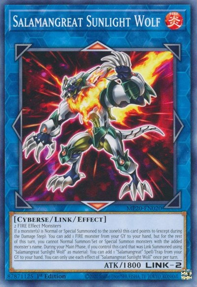 Salamangreat Sunlight Wolf (Common) [MP20-EN020-C]
