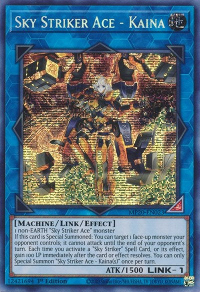 Sky Striker Ace - Kaina (Prismatic Secret Rare) [MP20-EN023-PrSR]