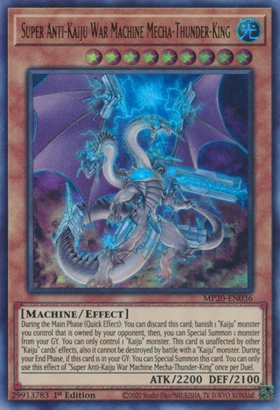 Super Anti-Kaiju War Machine Mecha-Thunder-King (Ultra Rare) [MP20-EN036-UR]