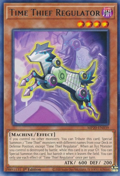 Time Thief Regulator (Rare) [MP20-EN039-R]