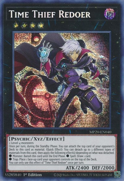Time Thief Redoer (Prismatic Secret Rare) [MP20-EN040-PrSR]
