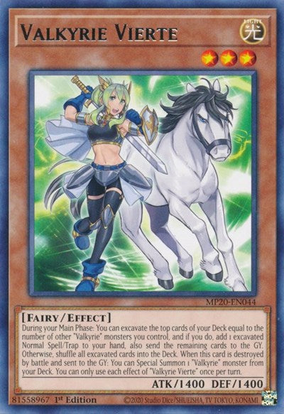Valkyrie Vierte (Rare) [MP20-EN044-R]