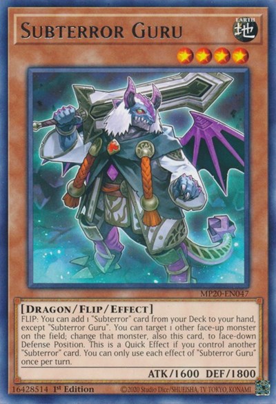 Subterror Guru (Rare) [MP20-EN047-R]