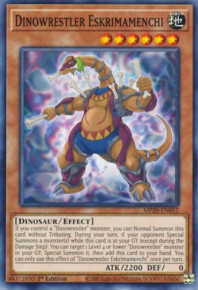 Dinowrestler Eskrimamenchi (Common) [MP20-EN052-C]
