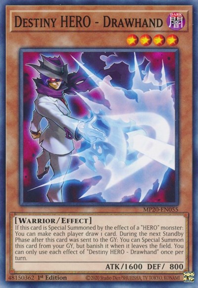 Destiny HERO - Drawhand (Common) [MP20-EN055-C]