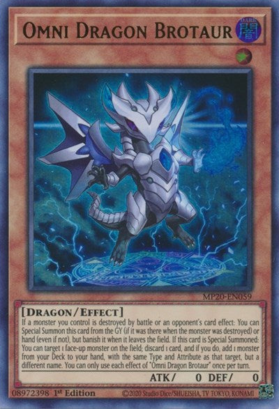 Omni Dragon Brotaur (Ultra Rare) [MP20-EN059-UR]