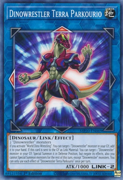 Dinowrestler Terra Parkourio (Common) [MP20-EN069-C]