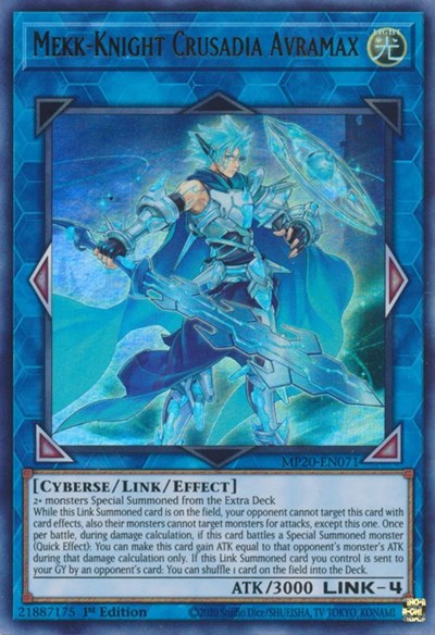 Mekk-Knight Crusadia Avramax (Ultra Rare) [MP20-EN071-UR]