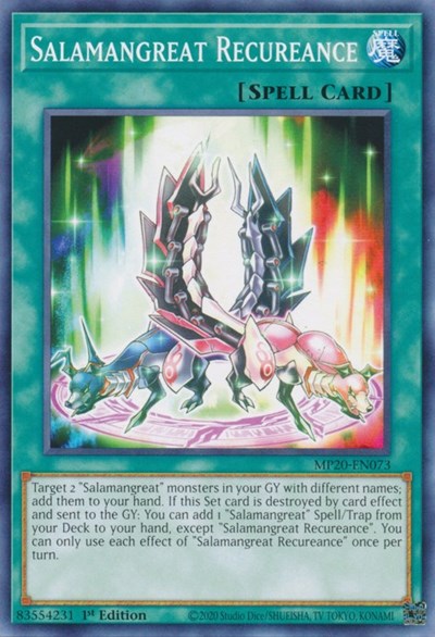 Salamangreat Recureance (Common) [MP20-EN073-C]