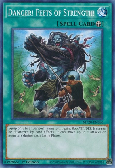 Danger! Feets of Strength! (Common) [MP20-EN086-C]