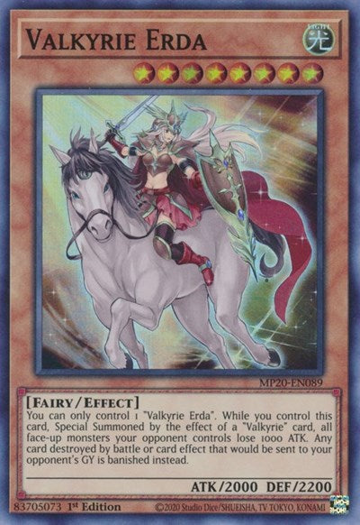 Valkyrie Erda (Super Rare) [MP20-EN089-SuR]