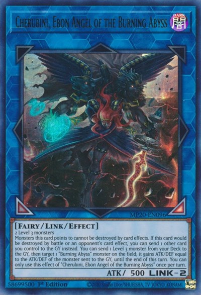 Cherubini, Ebon Angel of the Burning Abyss (Ultra Rare) [MP20-EN096-UR]