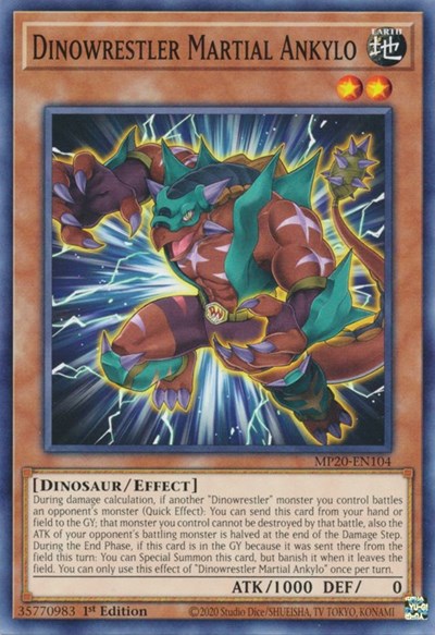 Dinowrestler Martial Ankylo (Common) [MP20-EN104-C]