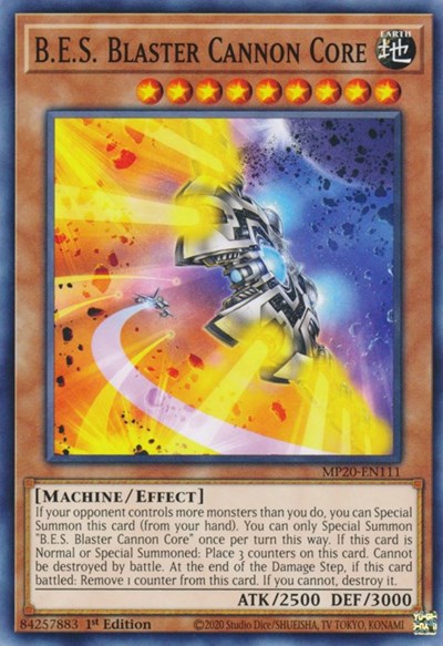 B.E.S. Blaster Cannon Core (Common) [MP20-EN111-C]
