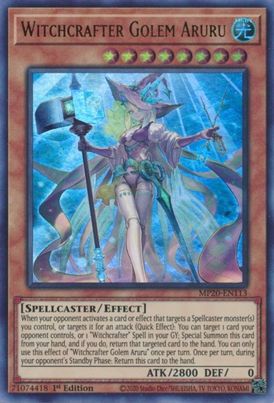 Witchcrafter Golem Aruru (Ultra Rare) [MP20-EN113-UR]