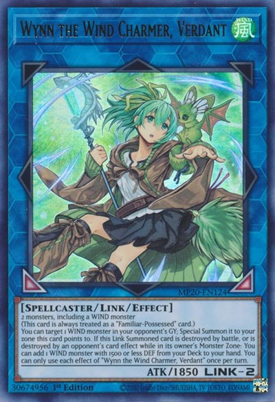 Wynn the Wind Charmer, Verdant (Ultra Rare) [MP20-EN124-UR]