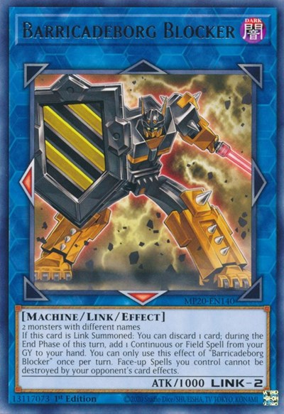 Barricadeborg Blocker (Rare) [MP20-EN140-R]