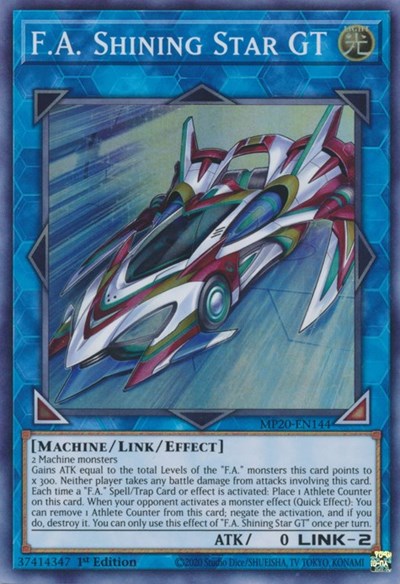 F.A. Shining Star GT (Super Rare) [MP20-EN144-SuR]