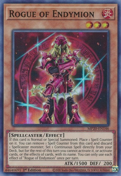 Rogue of Endymion (Super Rare) [MP20-EN146-SuR]