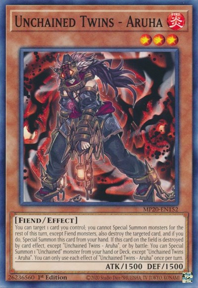 Unchained Twins - Aruha (Common) [MP20-EN152-C]