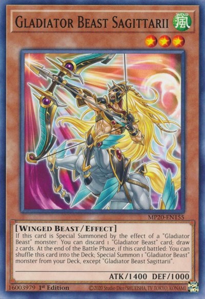 Gladiator Beast Sagittarii (Common) [MP20-EN155-C]
