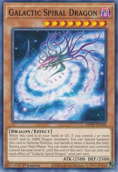 Galactic Spiral Dragon (Common) [MP20-EN160-C]