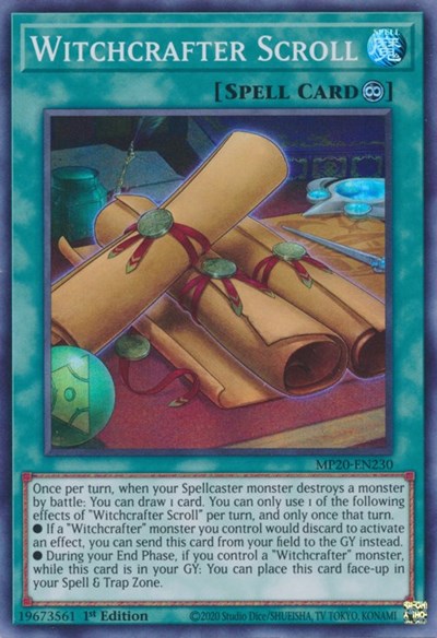Witchcrafter Scroll (Super Rare) [MP20-EN230-SuR]