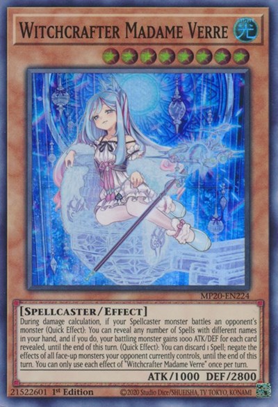 Witchcrafter Madame Verre (Super Rare) [MP20-EN224-SuR]