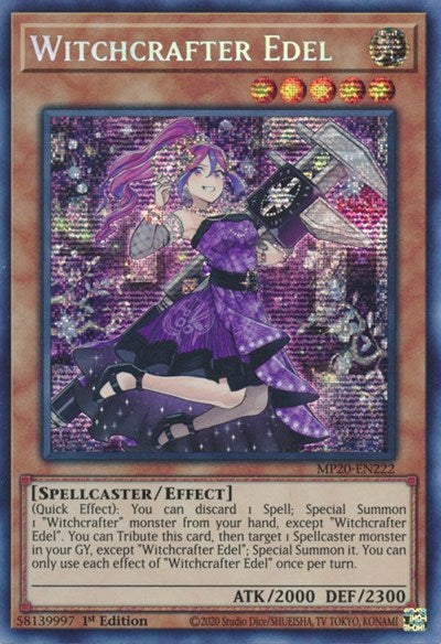 Witchcrafter Edel (Prismatic Secret Rare) [MP20-EN222-PrSR]