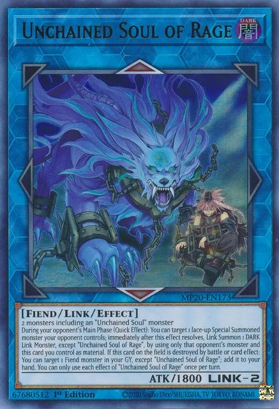 Unchained Soul of Rage (Ultra Rare) [MP20-EN173-UR]