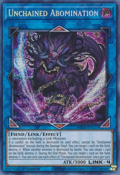 Unchained Abomination (Prismatic Secret Rare) [MP20-EN175-PrSR]