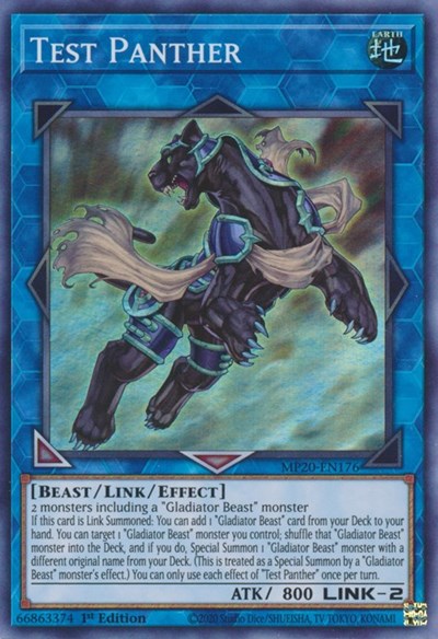Test Panther (Super Rare) [MP20-EN176-SuR]
