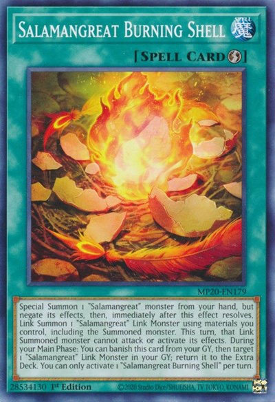 Salamangreat Burning Shell (Common) [MP20-EN179-C]