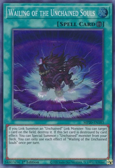 Wailing of the Unchained Souls (Super Rare) [MP20-EN183-SuR]