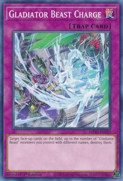 Gladiator Beast Charge (Common) [MP20-EN193-C]