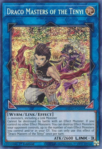 Draco Masters of the Tenyi (Prismatic Secret Rare) [MP20-EN205-PrSR]