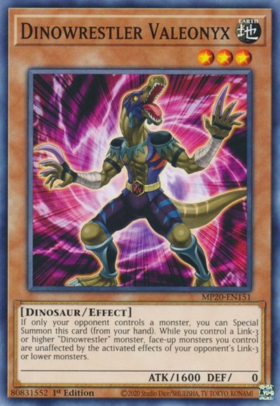 Dinowrestler Valeonyx (Common) [MP20-EN151-C]